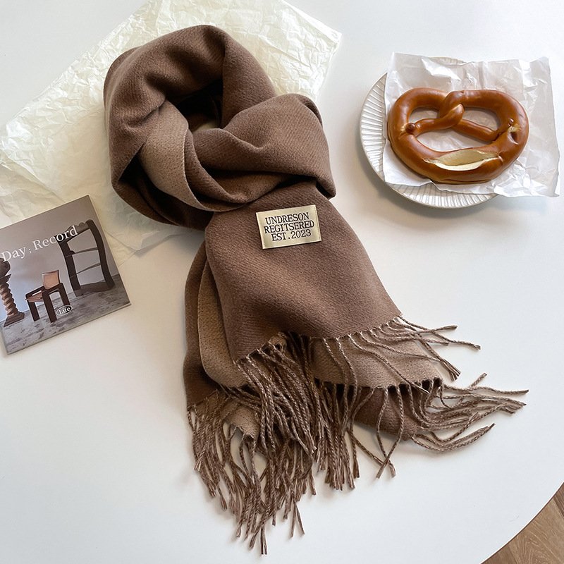 Shawls Cashmere Feel Winter Scarves For Women Ladies warm Blanket Thick wraps cashmere scarf