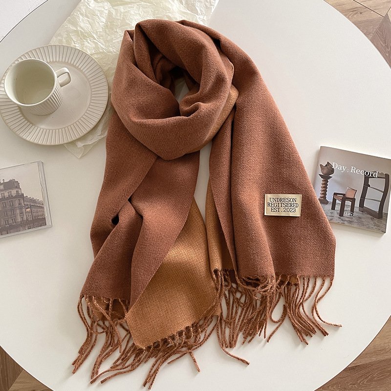 Shawls Cashmere Feel Winter Scarves For Women Ladies warm Blanket Thick wraps cashmere scarf