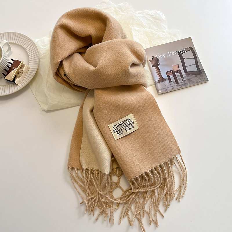 Shawls Cashmere Feel Winter Scarves For Women Ladies warm Blanket Thick wraps cashmere scarf