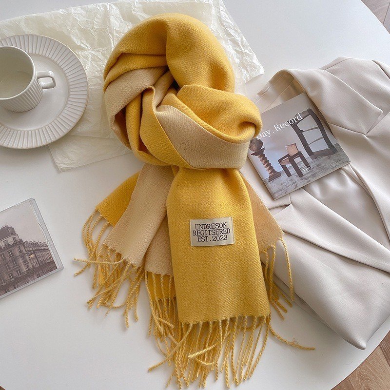 Shawls Cashmere Feel Winter Scarves For Women Ladies warm Blanket Thick wraps cashmere scarf
