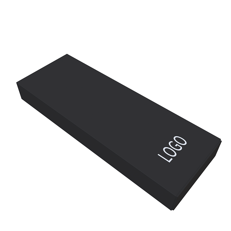 Wholesale Custom LOGO Black Paper Men Neck Tie Gift Boxes Tie Packaging Box