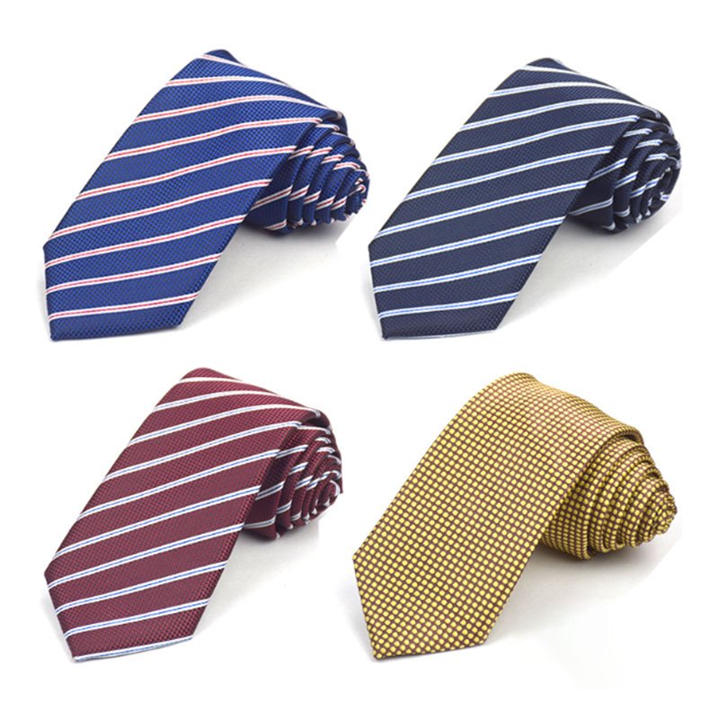 Custom High Quality Personalized Italian Silk Polyester Necktie Fabric Woven Neck Ties Mens Tie