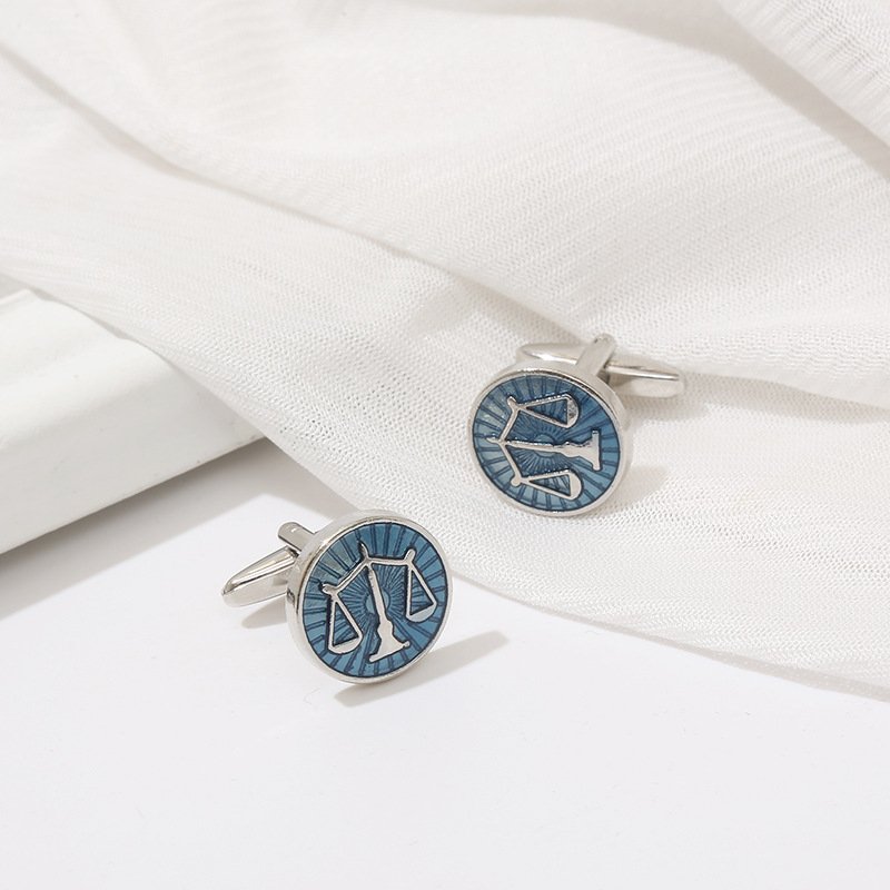 Wholesale Quality Shirt Cufflinks Customize Enamel Men Cuff link Law Scales of Justice Cufflinks Custom Lawyer Cufflinks