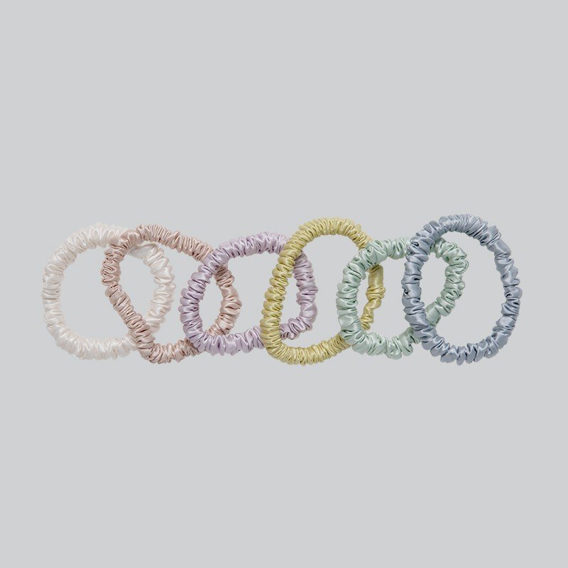 22mm Solid Color Elastic Hair Bands New Women Girls Hair Accessories Ponytail Holder Silk Hair Scrunchies