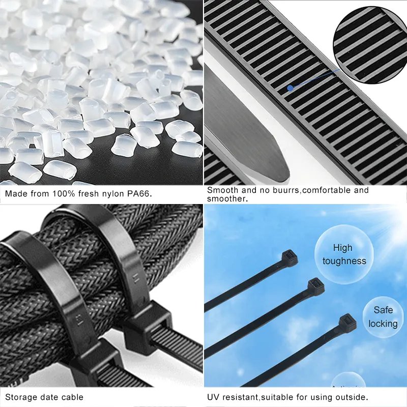 66 Cable Zip Ties with Self-locking Cable Ties Plastic Cable Ties Factory Direct Selling Cheap Self-locking Nylon Eco-friendly