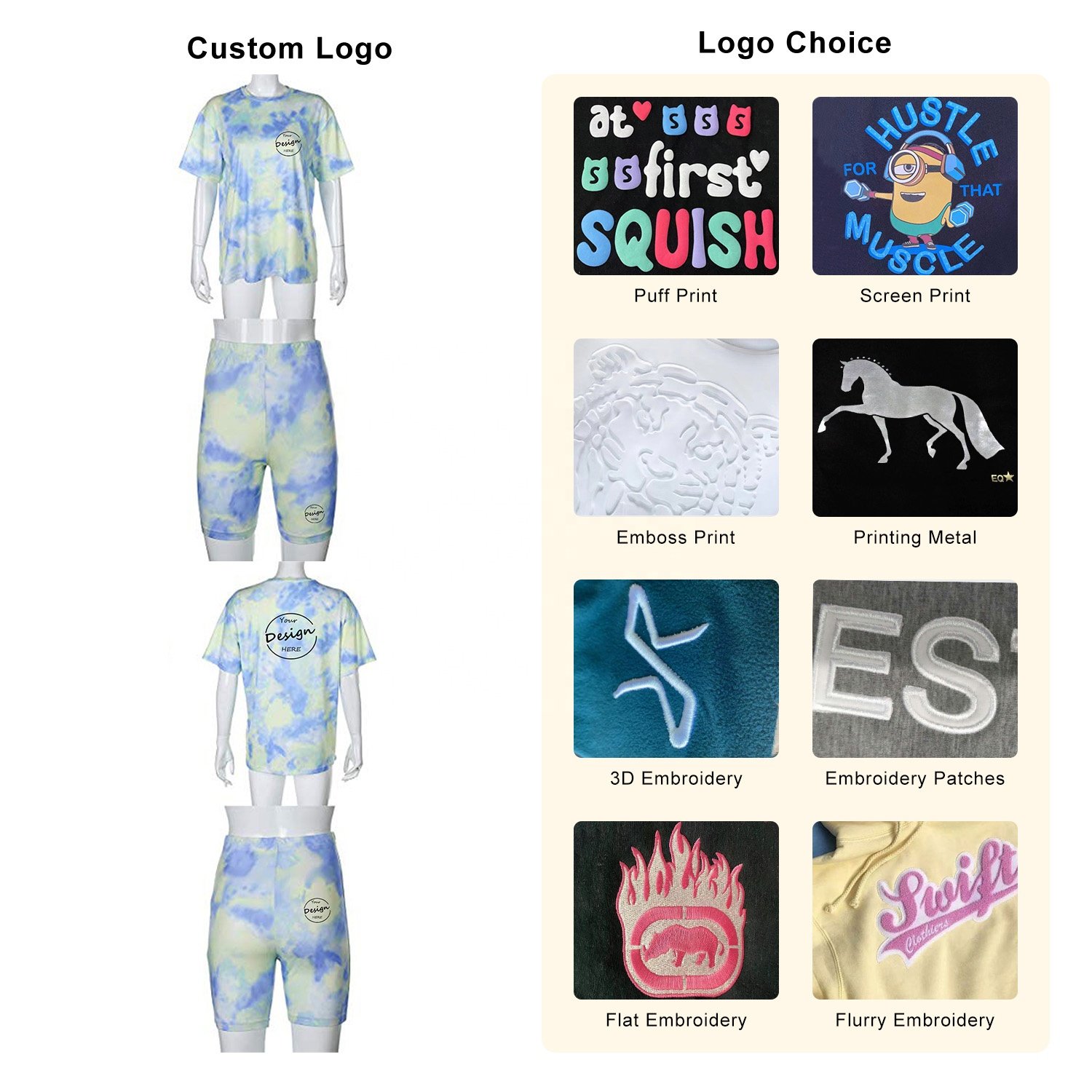 Summer New Style Women Tie Dye T shirt And Short Set Custom Loose Drop Shoulder T shirt And Elastic Waist Hot Shorts Casual Set