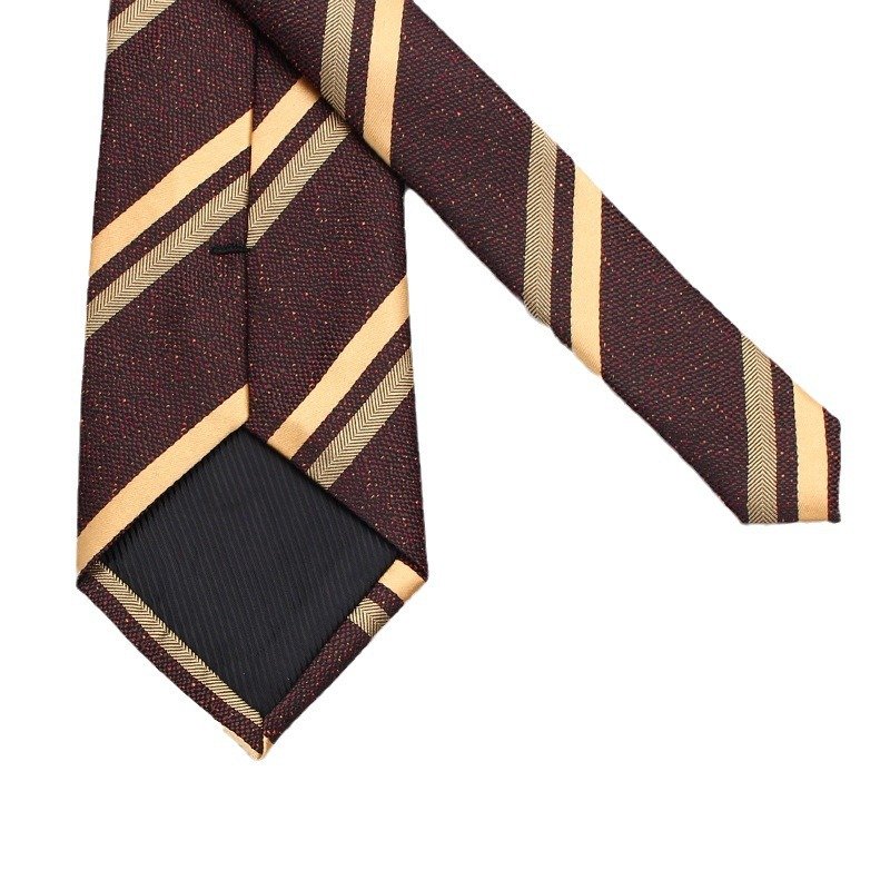 Fashion Versatile Brown Ties Collection For Men High Quality Handmade Jacquard Men's Causal Tie Business Suit Decorations Tie
