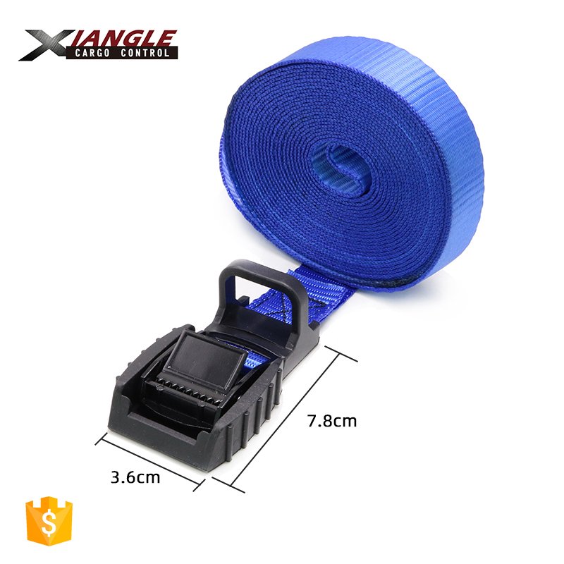 1inch 25mm cargo rope cam buckle straps brand logo container lashing cargo rope tie down