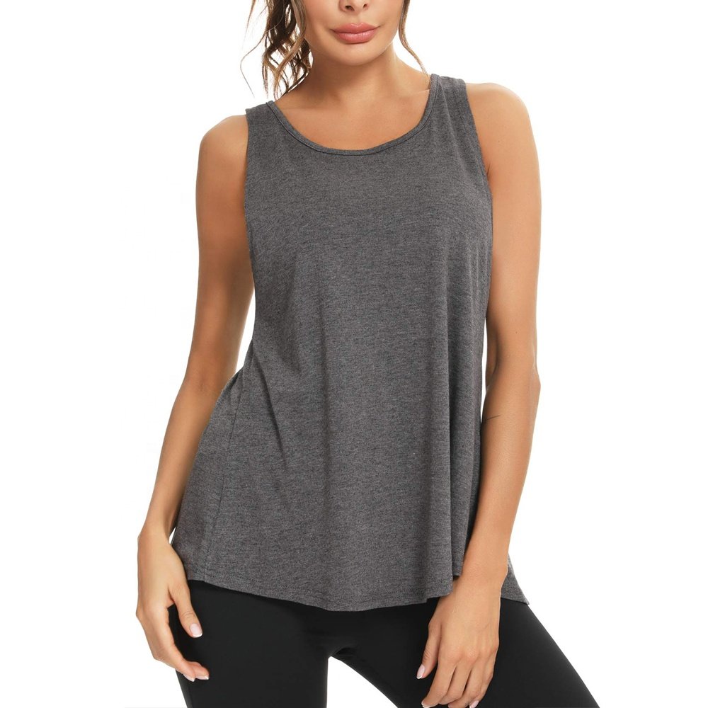 Women Open Back Workout Top Yoga Top Tie Back Workout Tank Active Wear Shirts Gym Wears Yoga Tank Top Women Clothing Sustainable