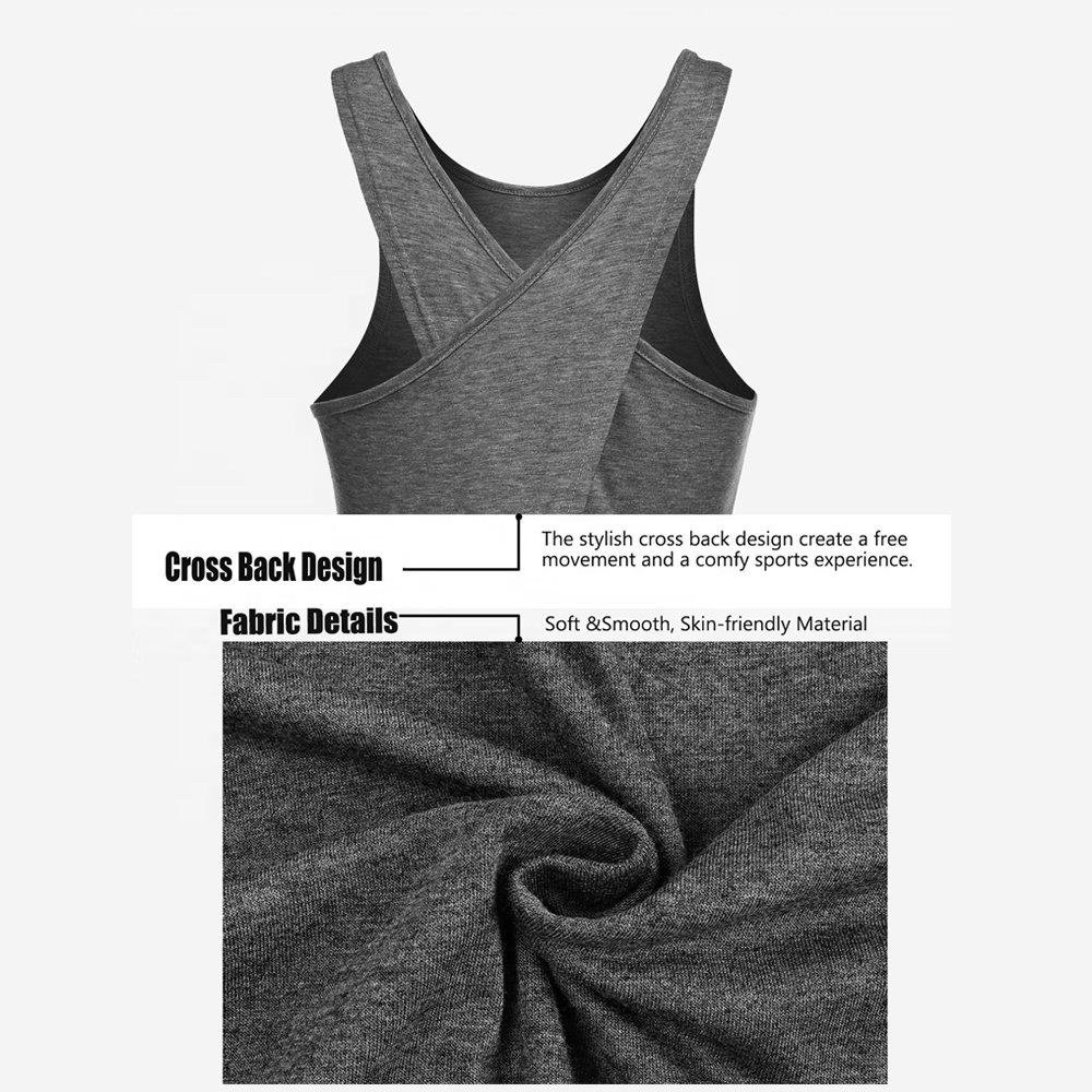 Women Open Back Workout Top Yoga Top Tie Back Workout Tank Active Wear Shirts Gym Wears Yoga Tank Top Women Clothing Sustainable