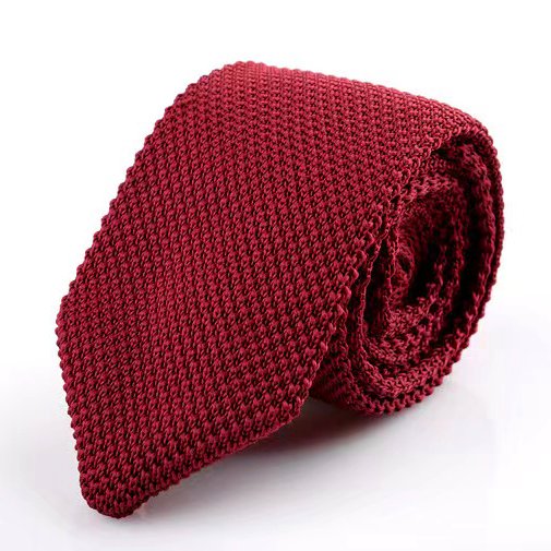 20 designs fashion striped plain color mens red knit slim polyester knitted skinny neck tie neckties for men