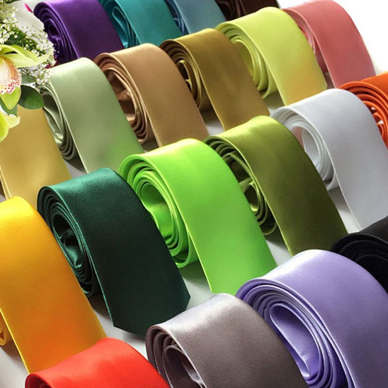 A1926 Men 5cm Gentlemen 24 Color Tie Casual Wedding Narrow Bridegroom Necktie Fashion Polyester Neck Ties