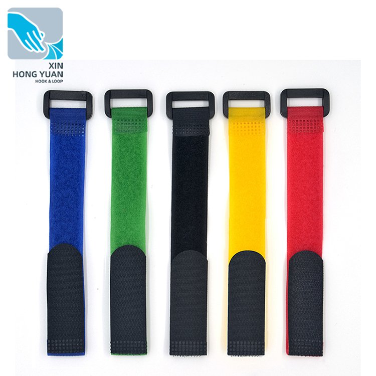 Adjustable Hook and Loop Strap Magic Tape Sustainable 3m Adhesive White Color Hook & Loop Tape with Edges Tape