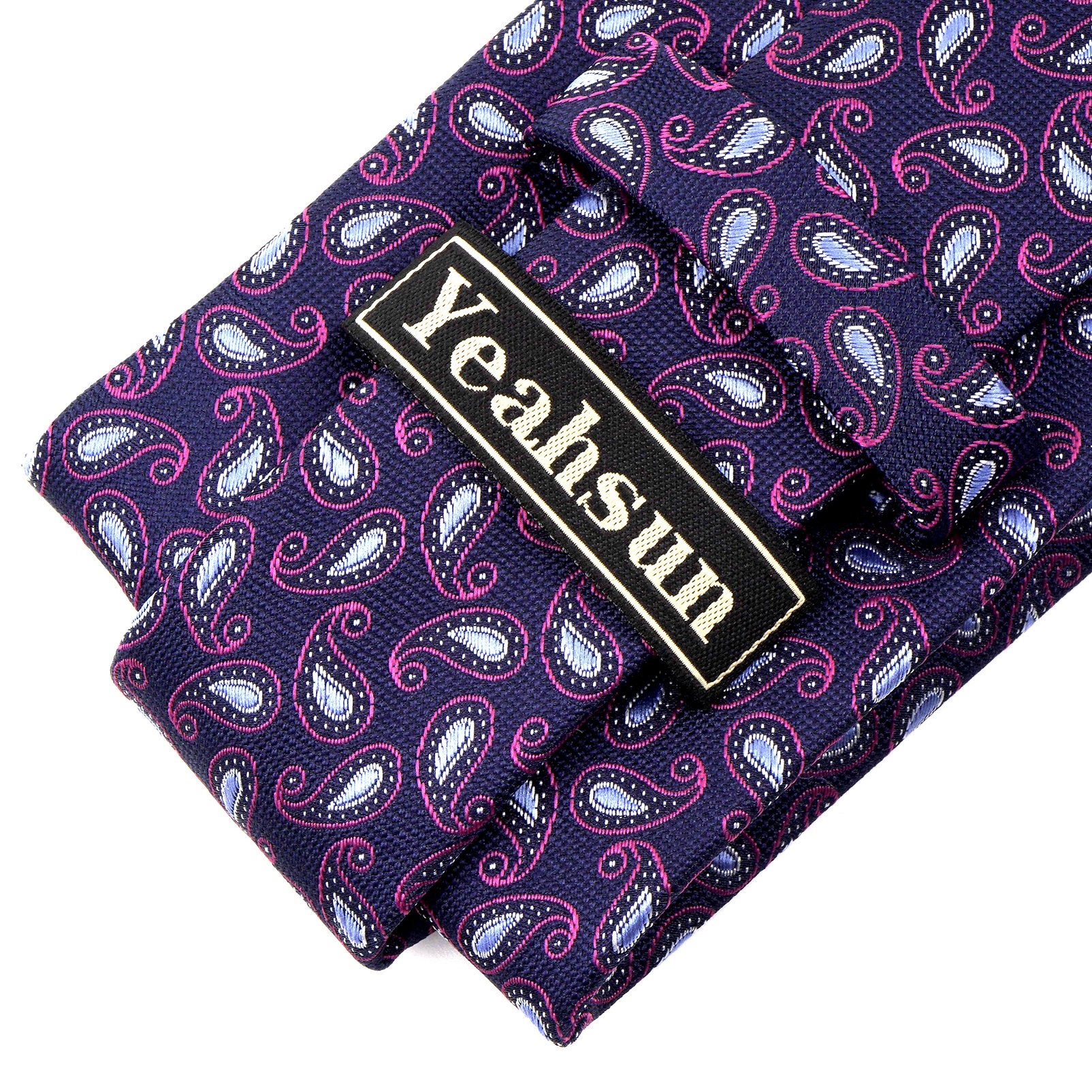High Quality Paisley Tie 100% Microfiber Handmade Floral Woven Design Necktie Custom Pattern Printed Polyester Ties for Men