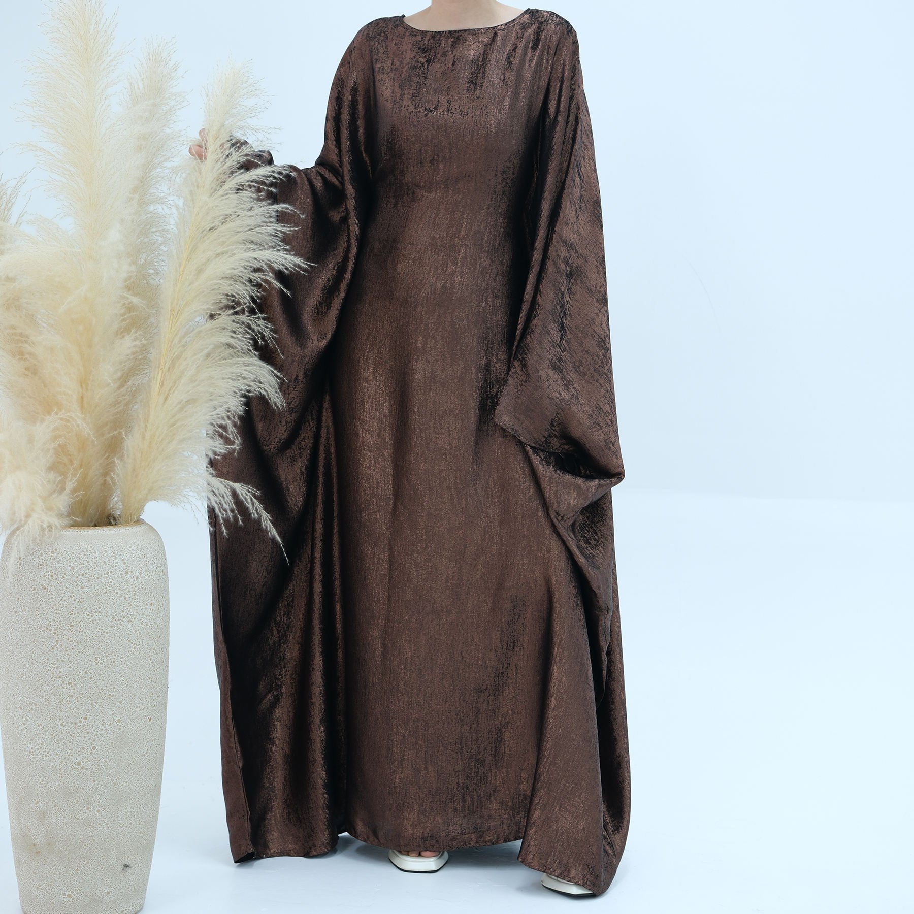 Latest Abaya Designs Modest Fashion Women Muslim Dress with Tie Belt Holiday Outfit Islamic Clothing Butterfly Kaftan Abaya