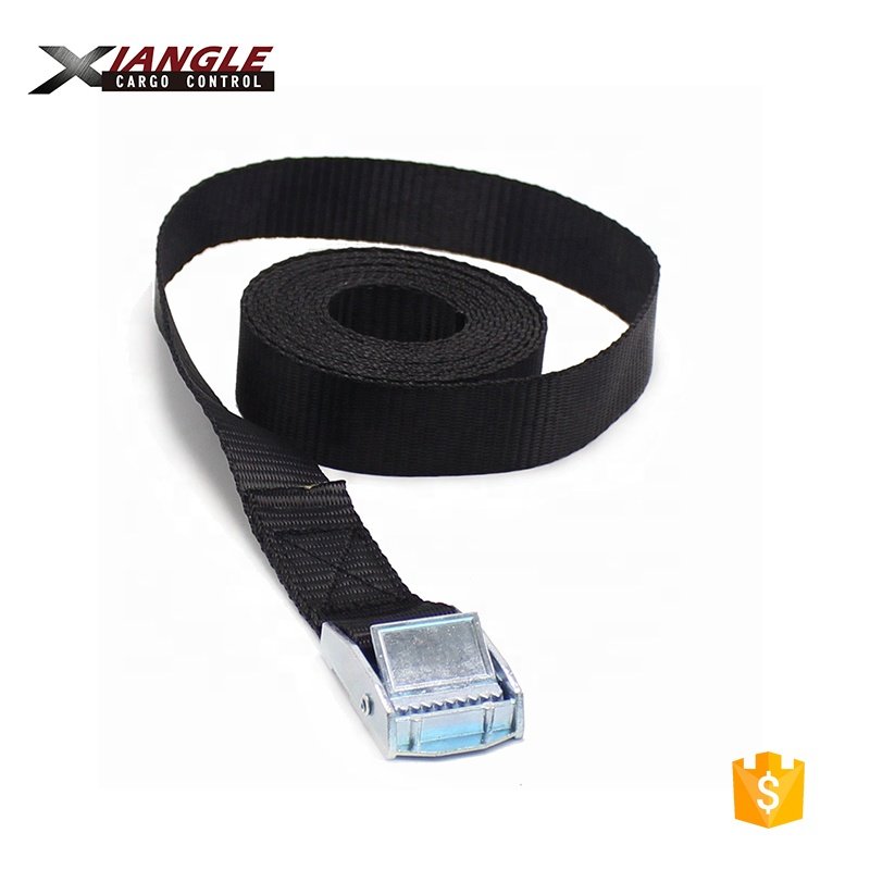 250kgs capacity 25mm Metal Cam Buckle Tie Down Lashing Straps used for tightening goods