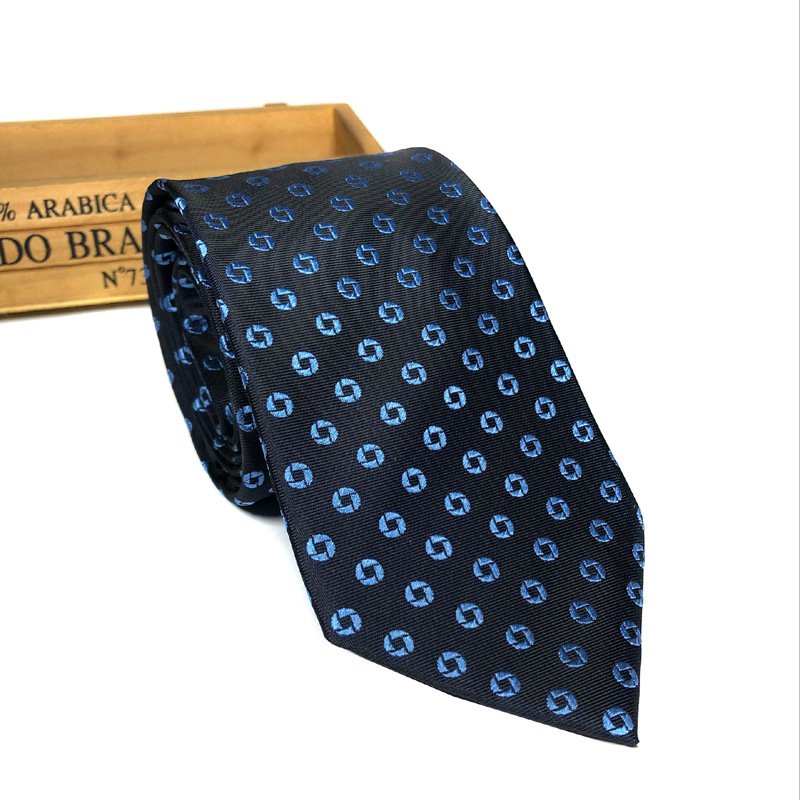 Custom High Quality Personalized 8cm Silk tie Necktie Fabric Woven Men businee silk Ties