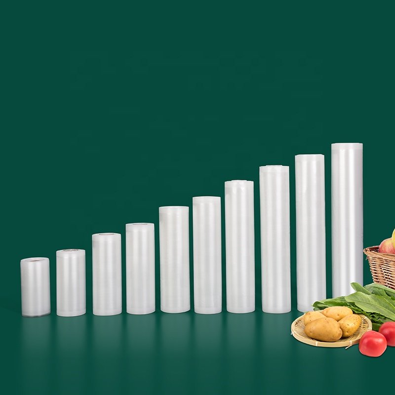 Transparent Food Vacuum Packaging Texture Roll Storage Seal Embossed Vacuum bag for meat