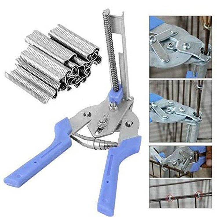 Factory Sale Special M Nail Pliers For Assembly Galvanized Binding Animal Cage M-type Ring Plier Poultry Cage Binding M-nails