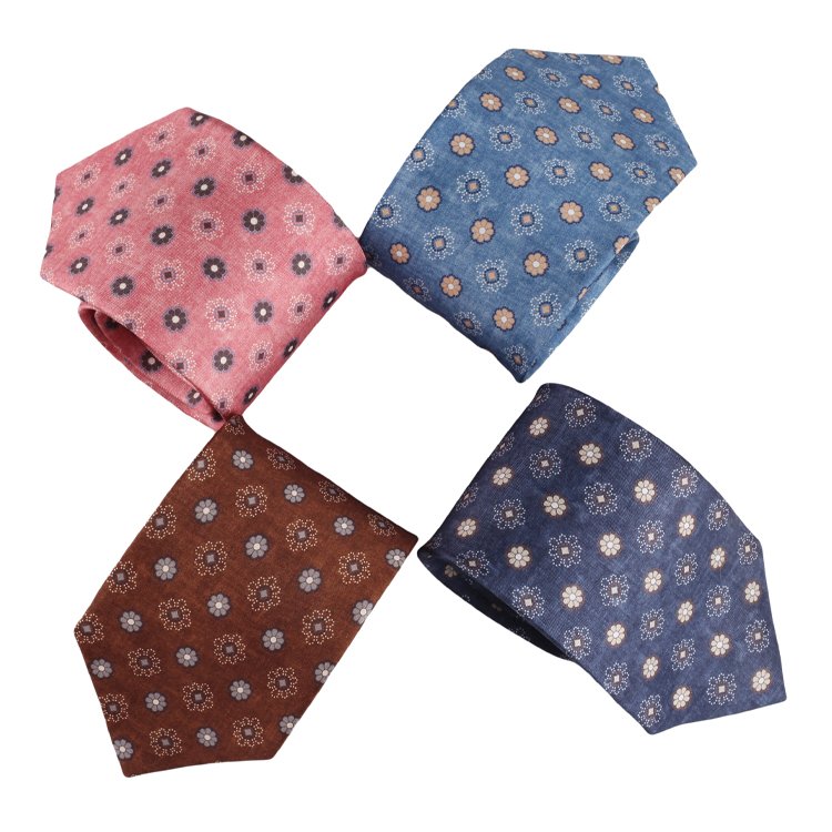 Private Label Custom Designs Digital Print Tie Pure Silk High Quality Neckties for Mens Suit Accessories