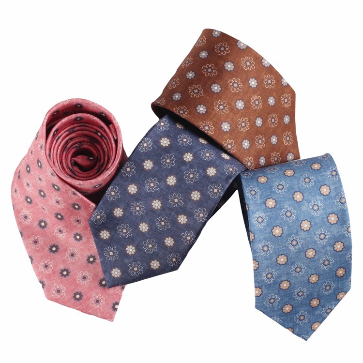 Private Label Custom Designs Digital Print Tie Pure Silk High Quality Neckties for Mens Suit Accessories