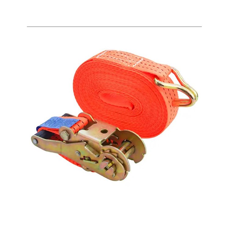 Heavy Duty Truck Trailer Cargo Hitch with Double J Ratchet Stretch Straps.