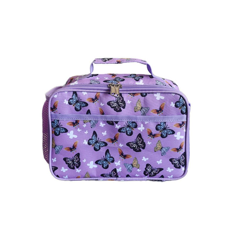 Long Shoulder Insulated Lunch Box Bag for Kids Food Meal Thermal Fashion Unicorn Cartoon Printed Portable Children Crossbody