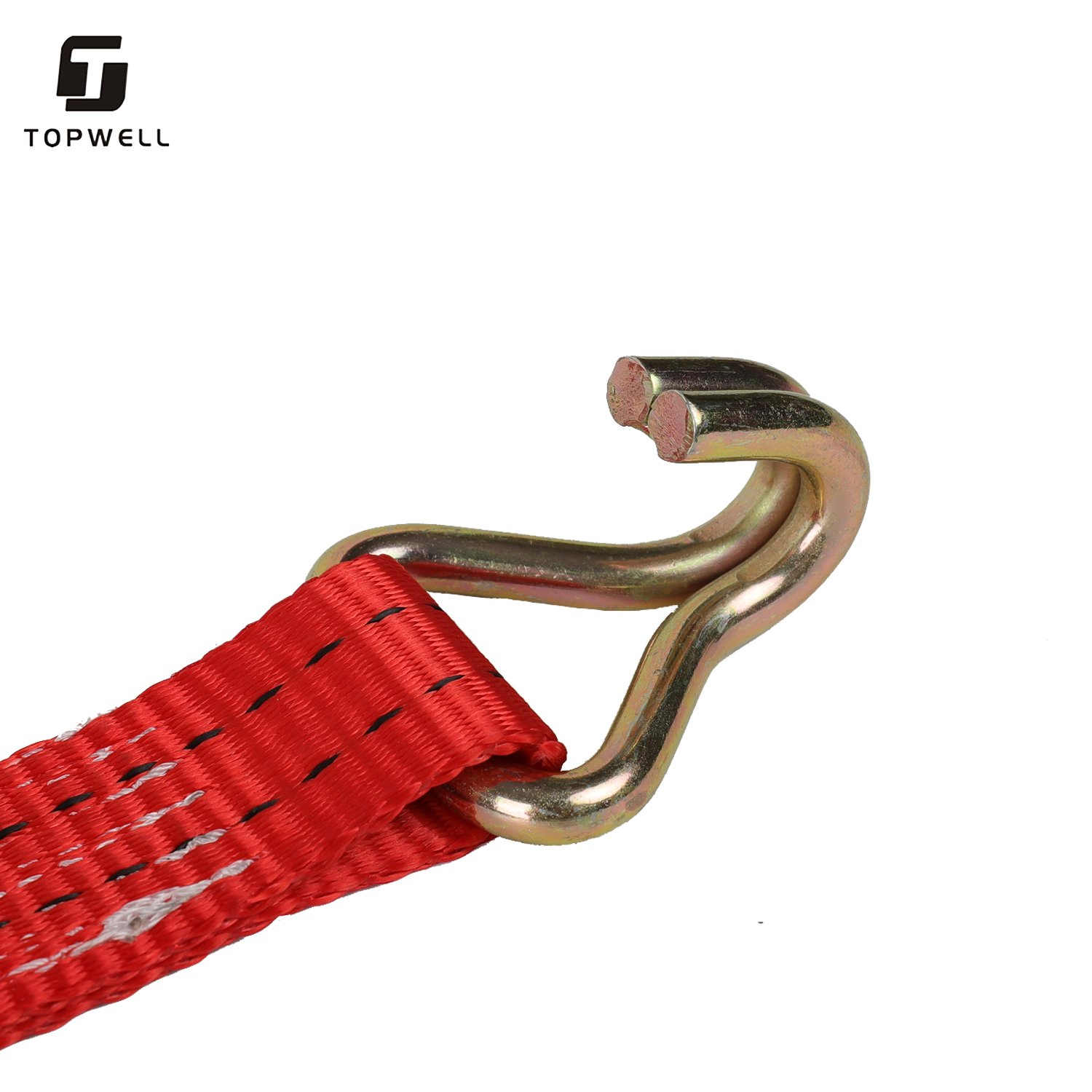 Cargo Lashing Strap Ratchet Tie Down Strap With Double J Hook Ratchet Belt For Car Carrier Strap