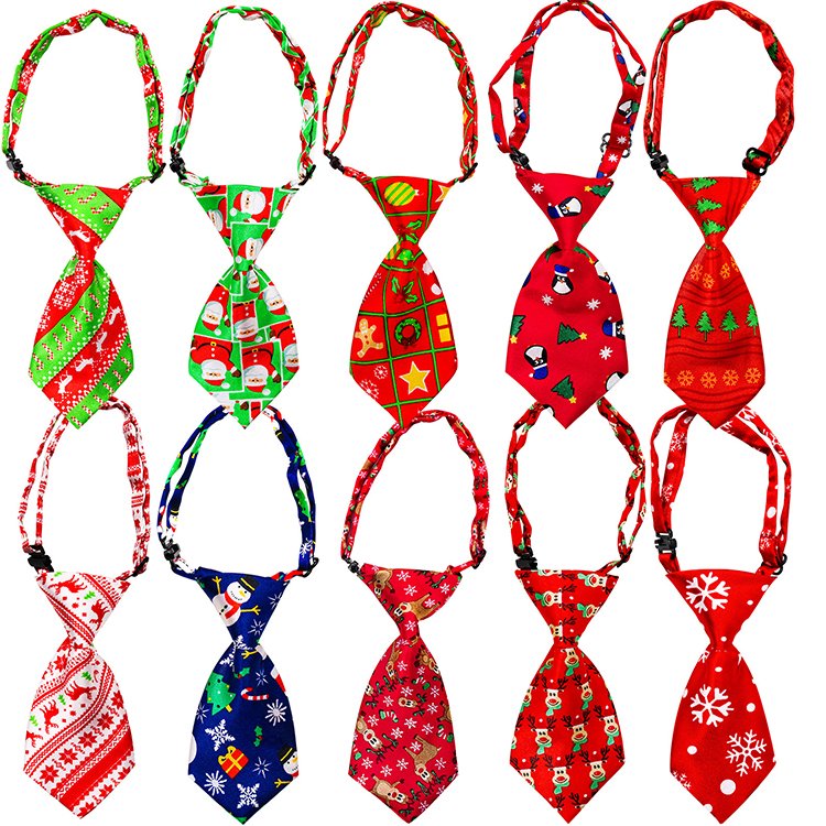 Various New Pet Ties Dog Collar Neck Tie Dog Christmas Bow Tie