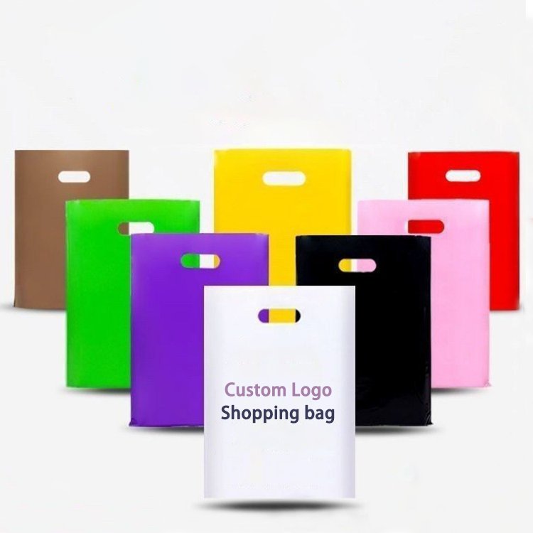 Hot Boutique Bags For Business Small Bulk Plastic Shopping Bags Merchandise Bags