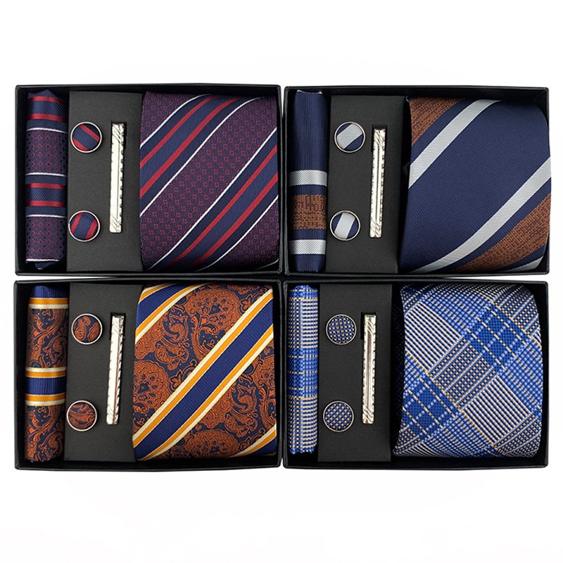 manufacture 8cm formal business British black tie professional work men's wedding dark striped necktie