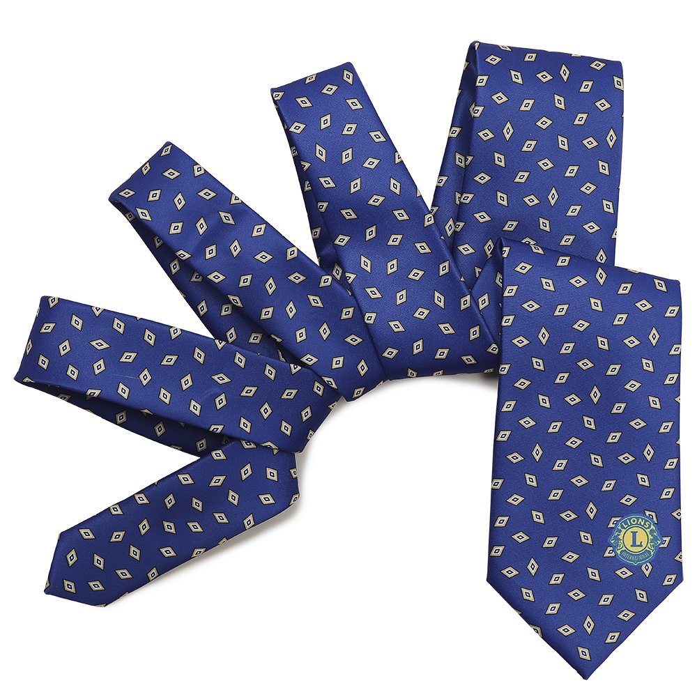 Custom design polyester printing logo club shield necktie ODM for club international fraternity logo ties