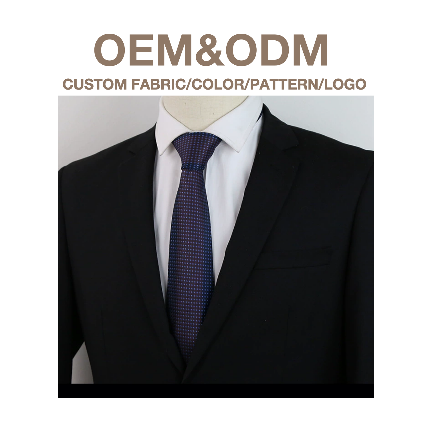Chinese Manufacturers Silk Tie Lattice Wave Point Jacquard Neck Ties