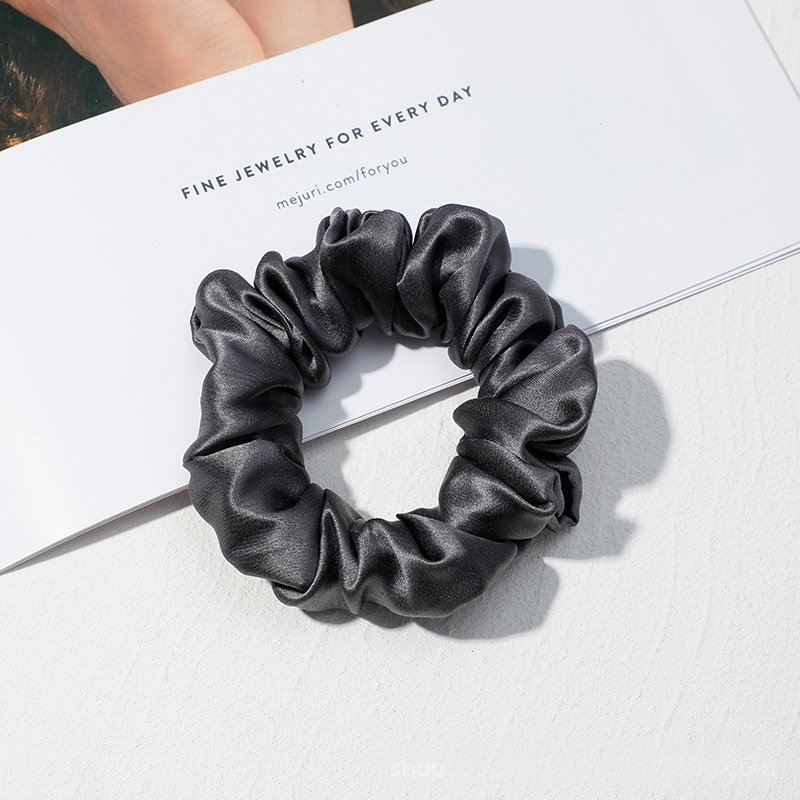 Wholesale 19mm Mulberry Silk Hair Scrunchies Fashionable 100% Silk Tie Slip Elastic Hair Accessories