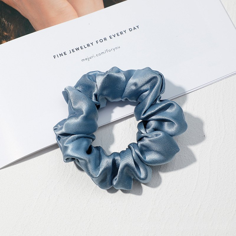 Wholesale 19mm Mulberry Silk Hair Scrunchies Fashionable 100% Silk Tie Slip Elastic Hair Accessories