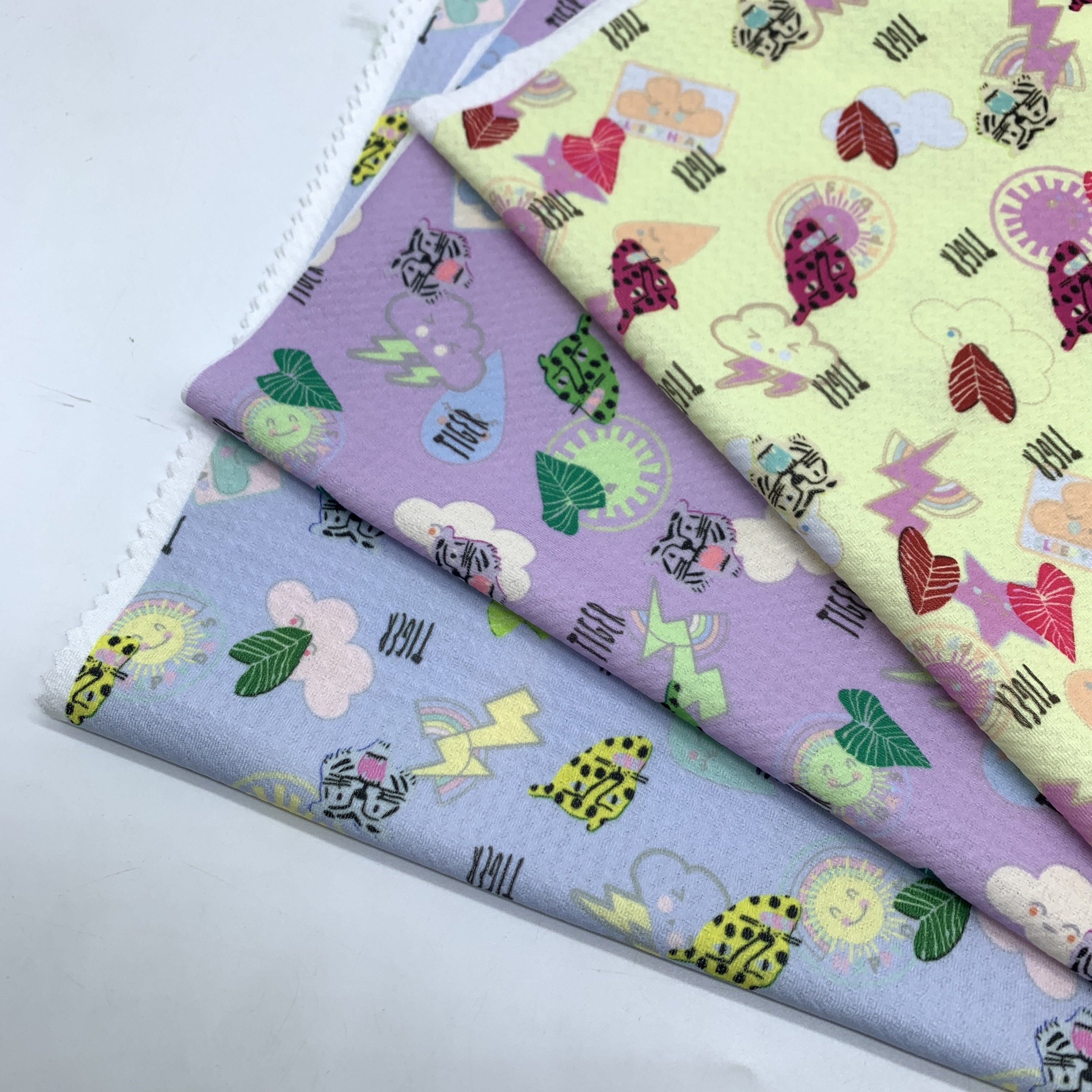 No MOQ seersucker Customized Bullet fabric Digital printing liverpool knitted polyester fabric for bow