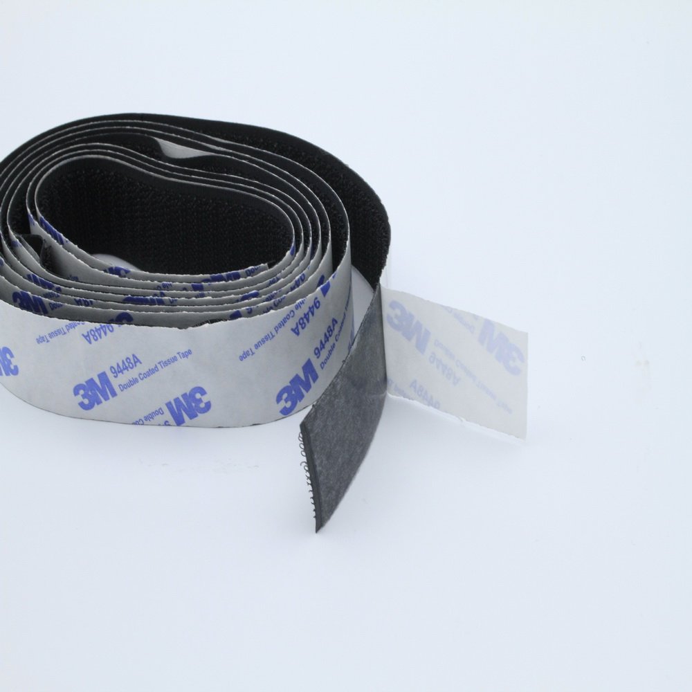 Custom Color Long Hook And Loop Strap Self-adhesive Adjustable Hook And Loop Tie