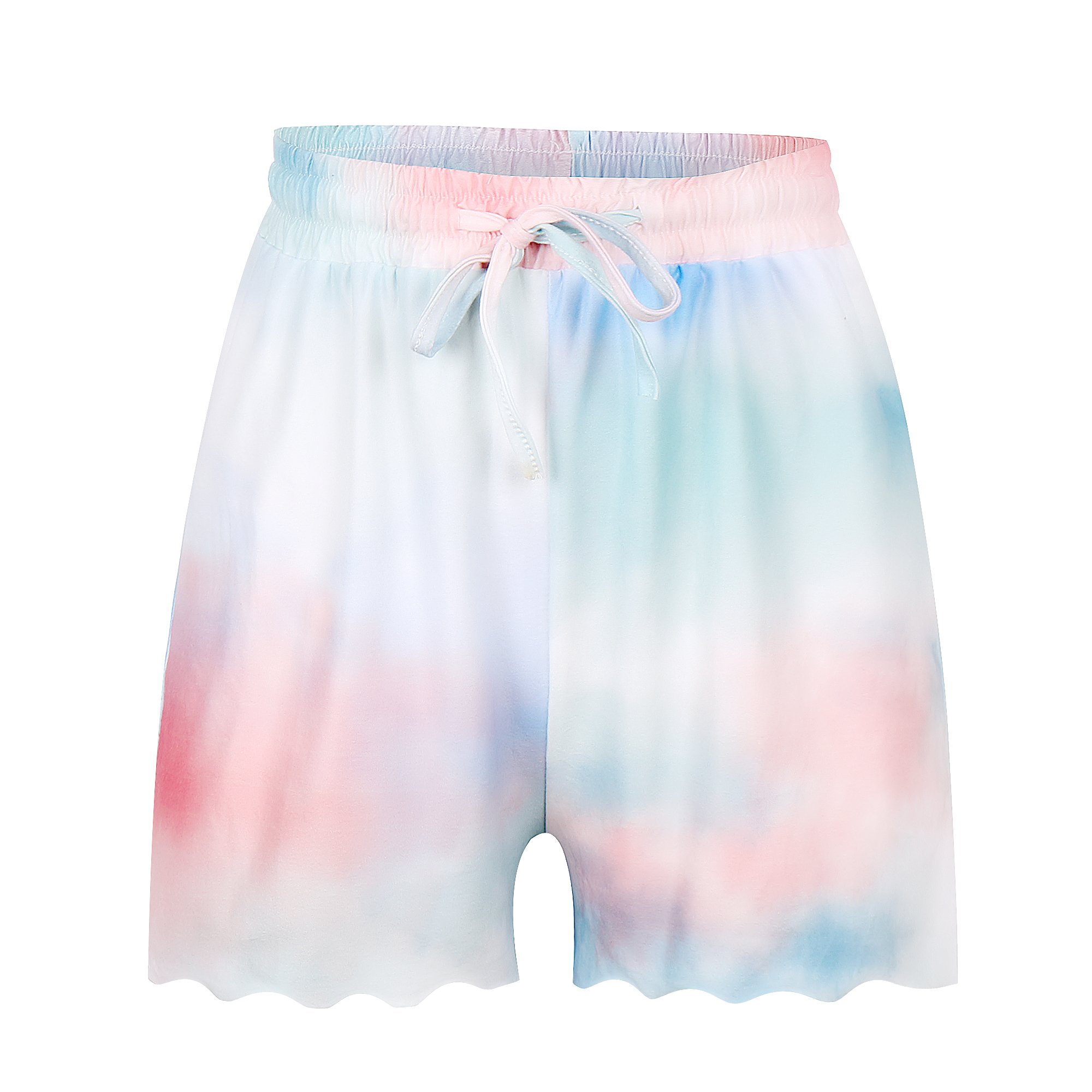 Leisure Homewear Tie Dyed Long Sleeved Shorts Set Women'S Printed Pajamas