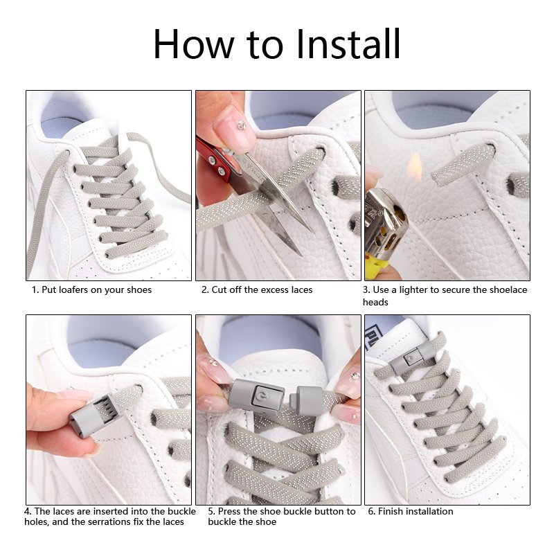 2024New Lazy Elastic Shoelace colorful Metal Button Press Buckle Flat shoelaces No Tie Sneakers Printed Shoelaces