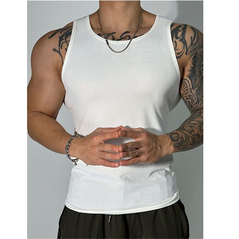 Pack of 3 Men plus size men's tank tops men stringer tank top bodybuilding premium ribbed tank top