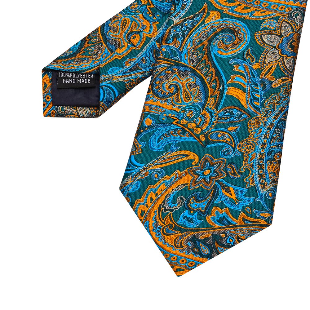YiLi Factory Custom Made Microfiber Polyester Woven Paisley Floral Jacquard Tie