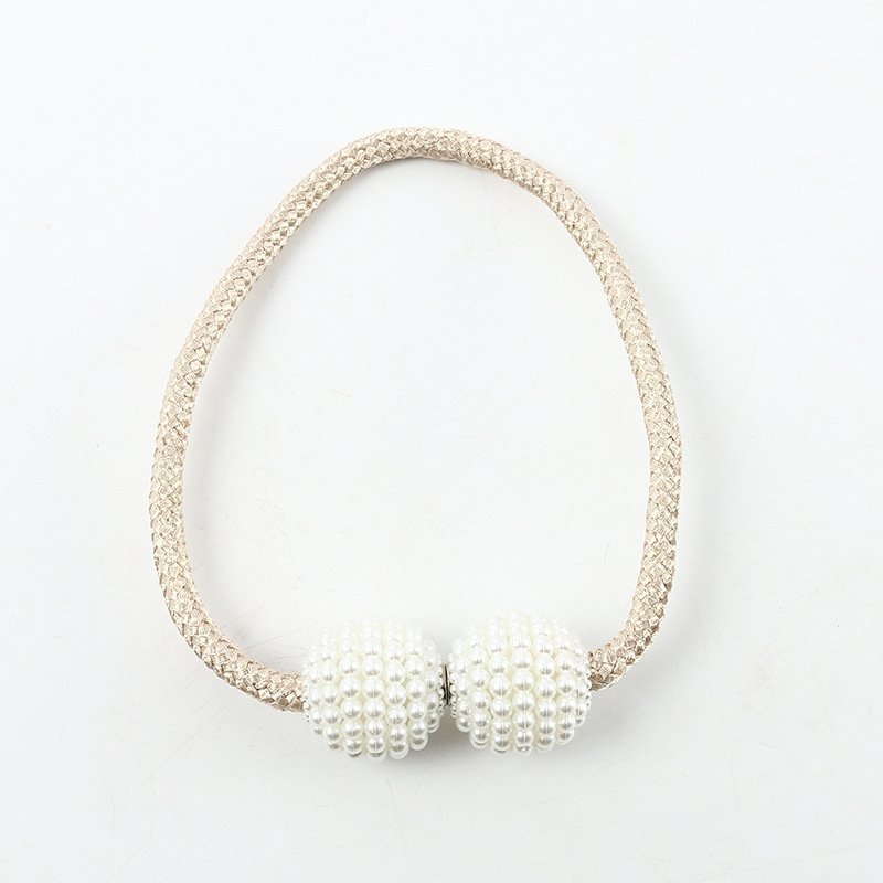 New Arrival Home Drapery Decorative Support Weave Rope Buckle Tie Back Holdback Holder Accessories Magnetic Curtain Tiebacks