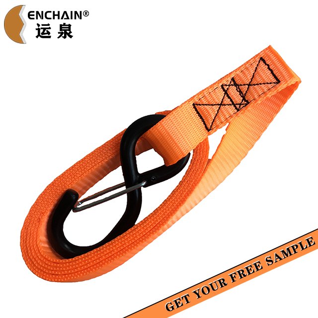 1 Inch Nylon Webbing Hot Sell Custom Design Logo Lashing Webbing Cam Buckle tie Down Strap S Hook