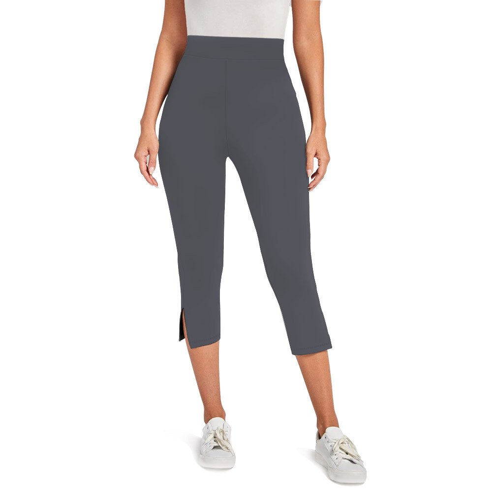 High-Waisted 7/8 Length Women Yoga Leggings Custom Logo Summer Lightweight Stretch Fitness Pants Breathable Capri Sports