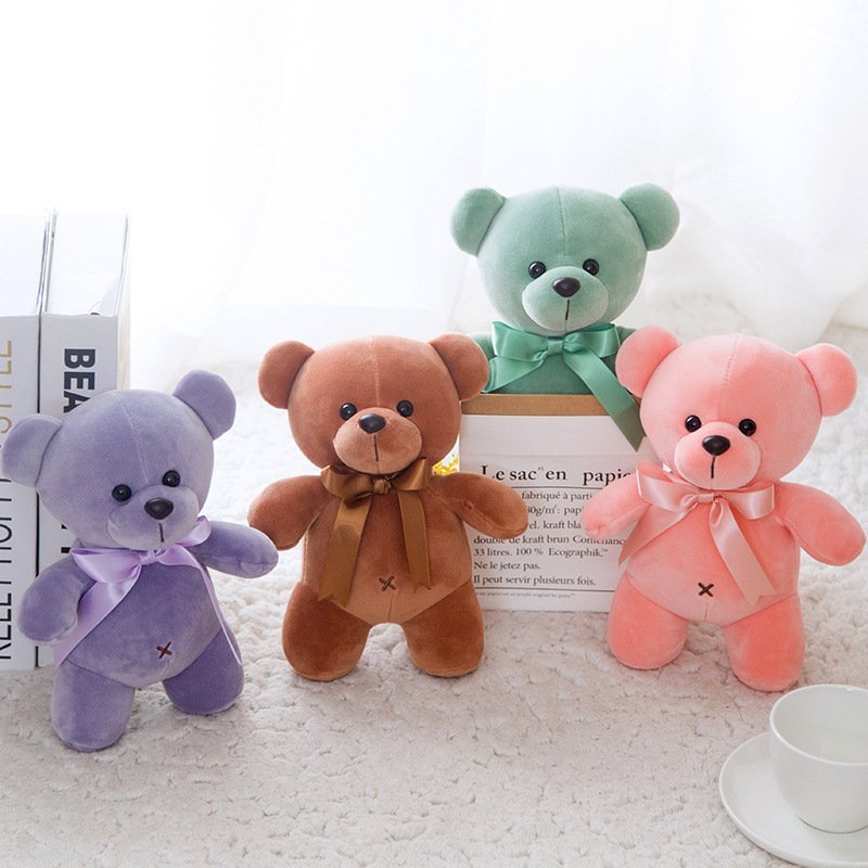 Hot Sale Mini Teddy Bears Plush Toy For Baby Standing Teddy Bear Plush Dolls Toys Wholesale Small Size Plush Teddy Bear