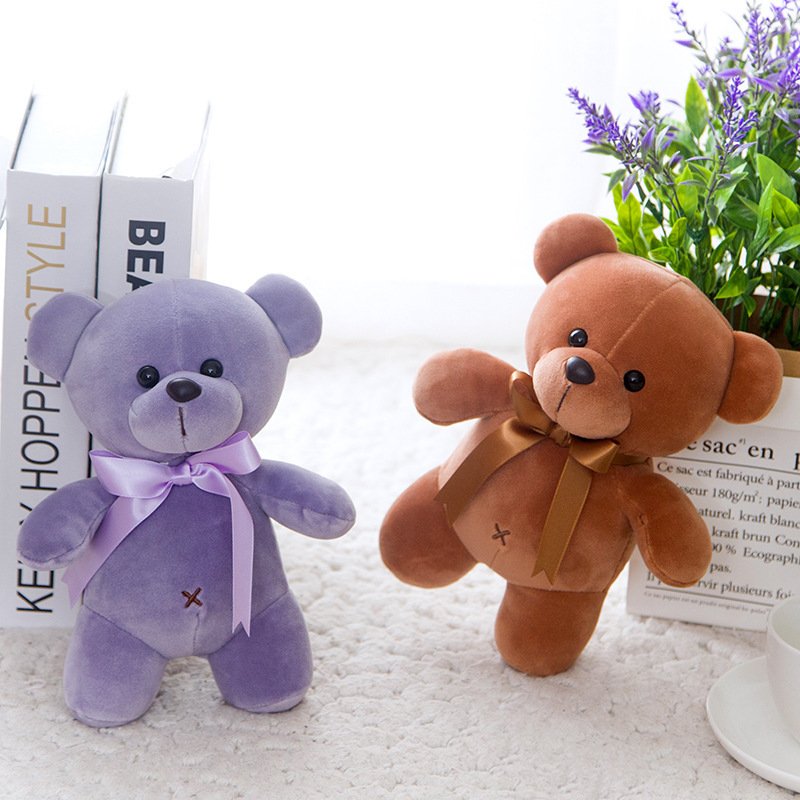 Hot Sale Mini Teddy Bears Plush Toy For Baby Standing Teddy Bear Plush Dolls Toys Wholesale Small Size Plush Teddy Bear