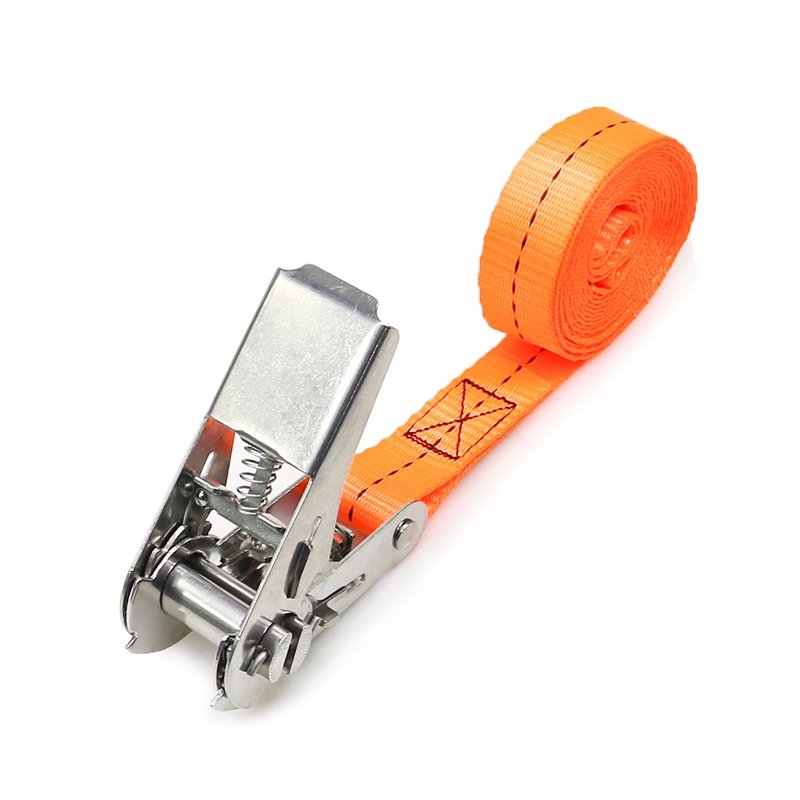 1"25mm 800kgs Heavy Duty 304 Stainless Steel Ratchet Buckle Truck Cargo Lashing Belt Endless Rachet Tie Down Straps