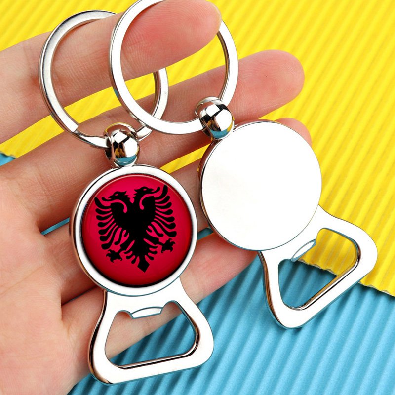 80 Models Albania Flag Map Tie Clip Lapel Pin Ring Brooch Cuff Link Necklace Bracelet Earrings Key Chain Albanian Jewelry Set