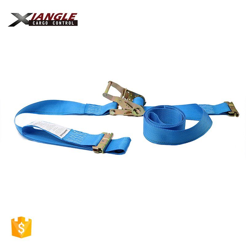 2 inch 4500lbs 50mm Heavy duty polyester e track ratchet tie down strap cargo lashing straps