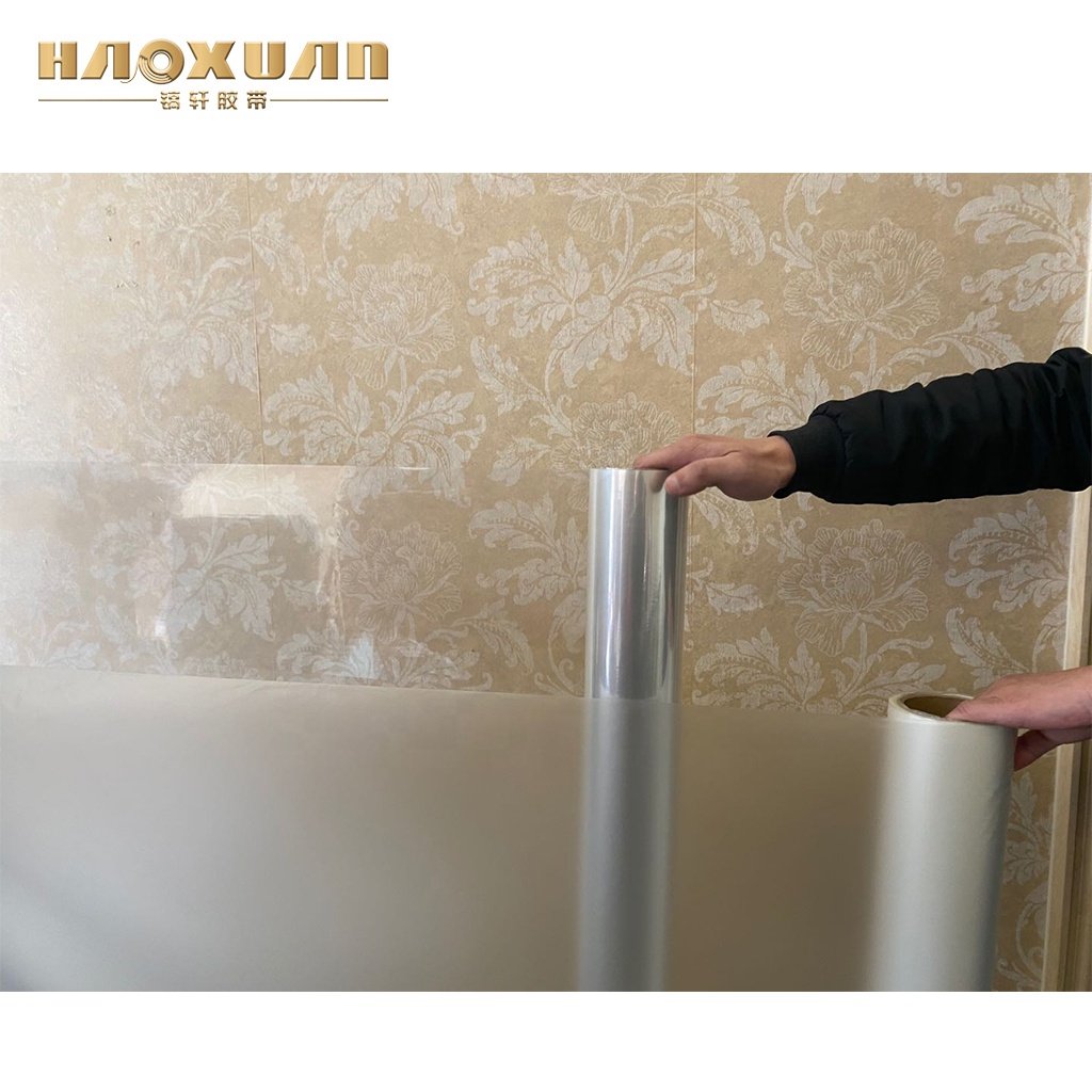 Clear holographic cold lamination film for acrylic sheet/mdf board